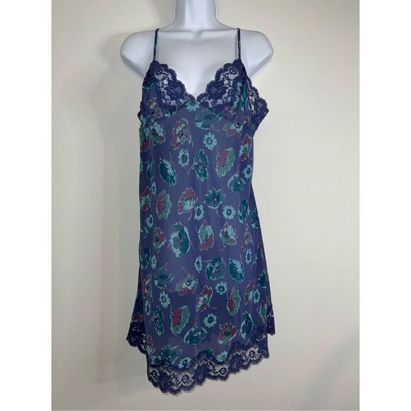 NEW! Victoria Secret CHIFFON Floral Slip Dress. Size LARGE - Picture 1 of 7